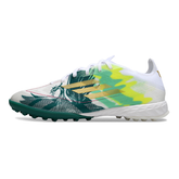 Botas de fútbol Adidas F50 Elite TF Society blancas y verdes